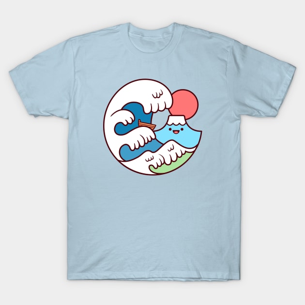 Japan Wave Kawaii T-Shirt by kudasai